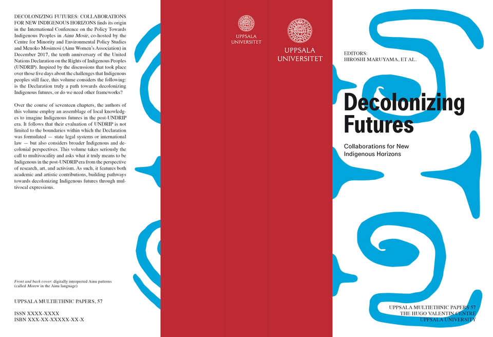Book Cover, Table of Contents, and Author Introductions for "Decolonizing Futures"